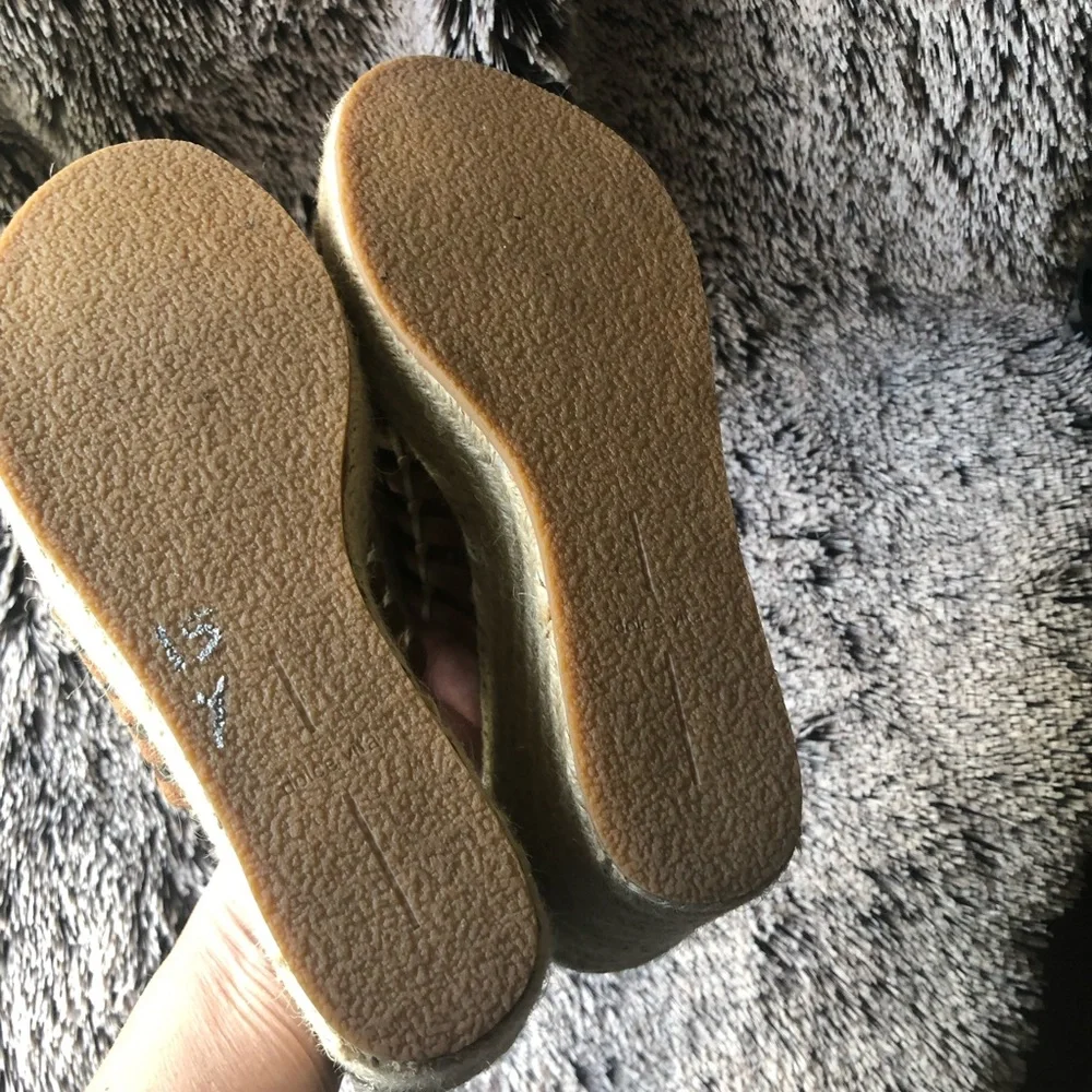 NEW Dolce Vita Brown Prue Espadrille Wedge‎ 9.5